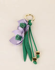 Sculptural Flower Bag Charm for a Colourful Finishing Touch