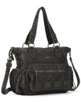 Large Multi-Pocket Shoulder Bag for Campus & Office