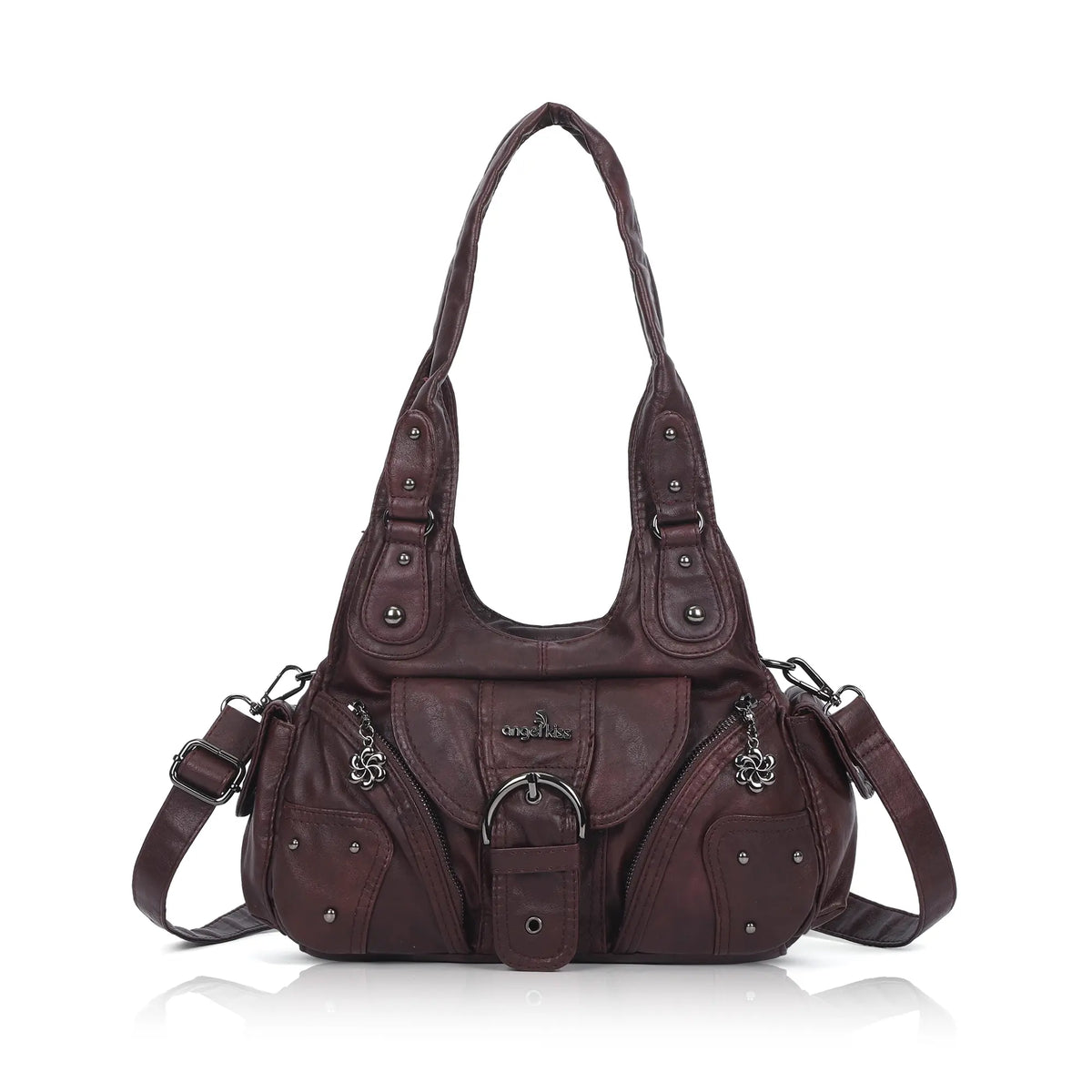 Y2K Ring-Detail East-West Shoulder &amp; Crossbody Bag
