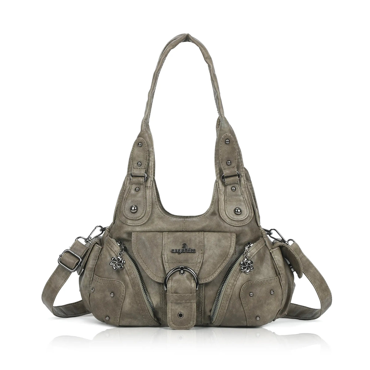 Y2K Ring-Detail East-West Shoulder &amp; Crossbody Bag