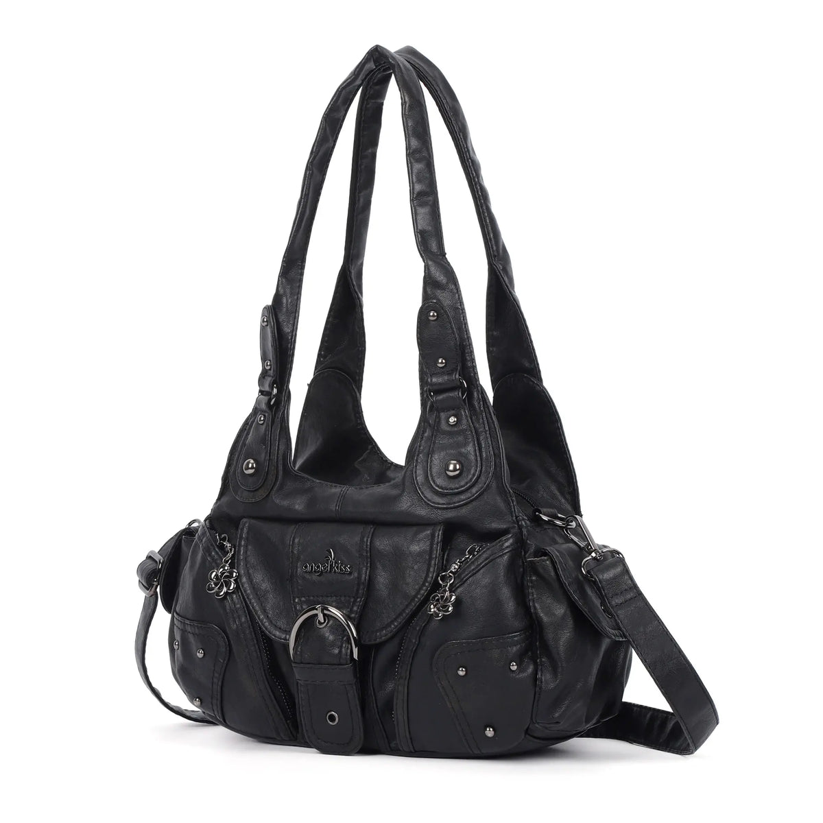 Y2K Ring-Detail East-West Shoulder &amp; Crossbody Bag